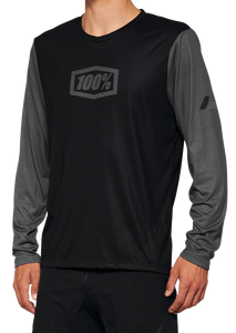100% - Airmatic Long-Sleeve Jersey - Black - Large - Airmatic Long-Sleeve Jersey - 40019-00002