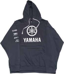 Factory Effex - Yamaha Stack Hoodie - Navy - Large - Hoodie - 22-88214