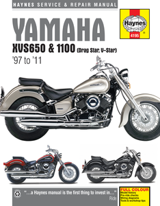 Haynes - Manual - Yamaha XVS650/1100 - Motorcycle Repair Manual Motorcycle, Yamaha - M4195 Haynes - Manual - Yamaha XVS650/1100 - Motorcycle Repair Manual Motorcycle, Yamaha - M4195