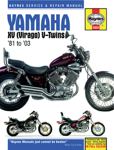 Haynes - Manual - Yamaha XV Virago V-Twin - Motorcycle Repair Manual  Motorcycle, Yamaha - M802 Haynes - Manual - Yamaha XV Virago V-Twin - Motorcycle Repair Manual  Motorcycle, Yamaha - M802