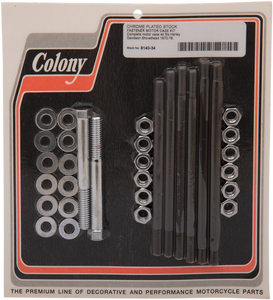 Colony - Motor Case Studs - Big Twin '70-'78 - Hex-Head Hardware Kit - 8140-34 Colony - Motor Case Studs - Big Twin '70-'78 - Hex-Head Hardware Kit - 8140-34