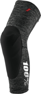100% - Teratec Knee Guards - Gray/Black - Large - Teratec Knee Guards - 70003-00007