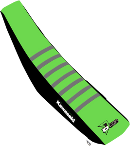 D'cor Visuals - Seat Cover - Black/Green/Gray - KX250F/450F '12-'16 - Seat Cover - 30-20-452