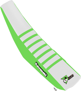 D'cor Visuals - Seat Cover - Green/White - KX250F/450F '16-'20 - Seat Cover - 30-20-464