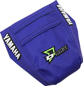 D'cor Visuals - Seat Cover - Black/Green/Blue - YZ '02-'21 - Seat Cover - 30-50-132