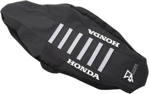 D'cor Visuals - Seat Cover - Black/Gray - CRF '17-'21 - Seat Cover - 30-10-477