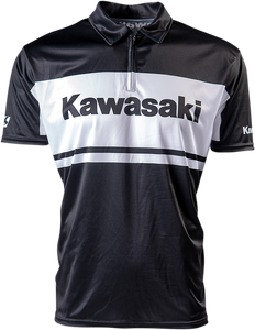 Factory Effex - Kawasaki Team Pit Shirt - Black - 2XL - Kawasaki Team Pit Shirt - 23-85108