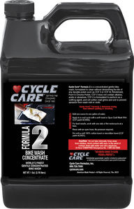 Cycle Care Formulas - Formula 2 Bike Wash - 1 U.S. gal. - Formula 2 Cycle Bike Wash Concentrate - 2128 Cycle Care Formulas - Formula 2 Bike Wash - 1 U.S. gal. - Formula 2 Cycle Bike Wash Concentrate - 2128