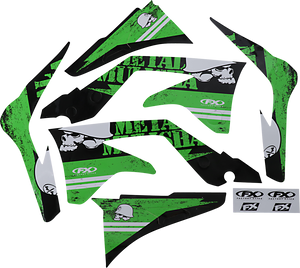 Factory Effex - Metal Mulisha Graphic Kit - Kawasaki - Metal Mulisha Graphics Kit  2020 - 23-11132