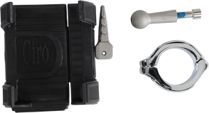 Ciro - Smartphone/GPS Holder - without Charger - Chrome - Smartphone/GPS Holder with Mount - 50314