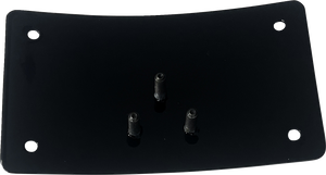 Dk Custom Products - License Plate Kit - Curved - Black - Low-Profile Laydown License Plate Kit - DK-LPR-LP-LD