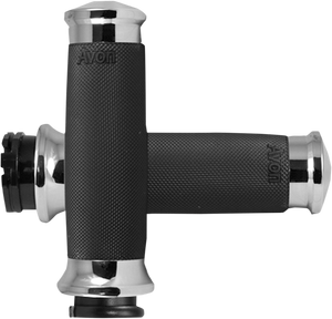 Avon Grips - Grips - Custom Contour - Chrome - Custom Contour Grips - CC-85-CH