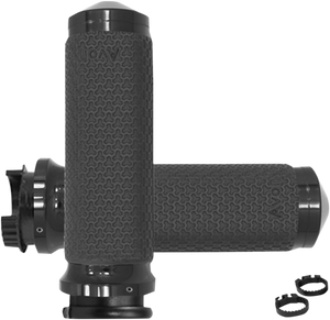 Avon Grips - Grips - Memory Foam - Medium - Metric - Black - Memory Foam Grips - MT-MF-63A-ANO