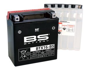 Bs Battery - Battery - BTX16-BS (YTX) - Maintenance-Free Battery - 300609 Bs Battery - Battery - BTX16-BS (YTX) - Maintenance-Free Battery - 300609