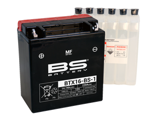Bs Battery - Battery - BTX16-BS-1 (YTX) - Maintenance-Free Battery - 300623