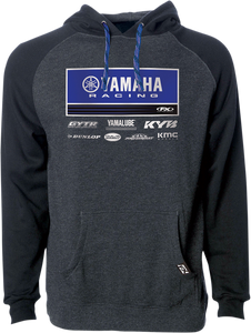Factory Effex - Yamaha 21 Racewear Hoodie - Charcoal/Black - 2XL - 21 Racewear Hoodie - 24-88228