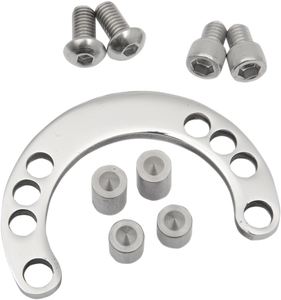 Accutronix - Chrome Adjustable Steering Stop - Adjustable Triple Tree Fork Stop Kit - TFS125-P