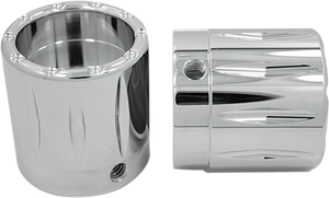 Avon Grips - Front Axle Nut Cover - Chrome - Rival - Large/Small - Front Axle Nut Cover - AXL-RIV-CH-TOUR