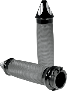 Avon Grips - Grips - Custom - Spike End - Black - Custom Spike End Grips - SB-CC-86-AN-SPK