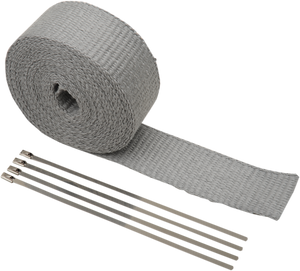 Cycle Performance Prod. - Exhaust Wrap Kit - Silver - 1x50 - Fiberglass Exhaust Wrap Kit - CPP/9057 Cycle Performance Prod. - Exhaust Wrap Kit - Silver - 1x50 - Fiberglass Exhaust Wrap Kit - CPP/9057