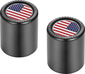 Figurati Designs - Docking Hardware Covers - American Flag - Short - Black - Docking Covers - FD21-DC-2530-BK Figurati Designs - Docking Hardware Covers - American Flag - Short - Black - Docking Covers - FD21-DC-2530-BK