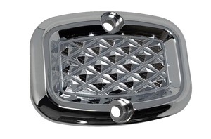 Covingtons - Rear Master Cylinder Cover - Diamondback - Chrome - Master Cylinder Cover - C3057-C