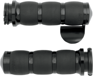 Avon Grips - Grips - Velvet Air - Throttle Boss - Black - 3-Ring Velvet Air Grips - AIR-96-BOSS Avon Grips - Grips - Velvet Air - Throttle Boss - Black - 3-Ring Velvet Air Grips - AIR-96-BOSS