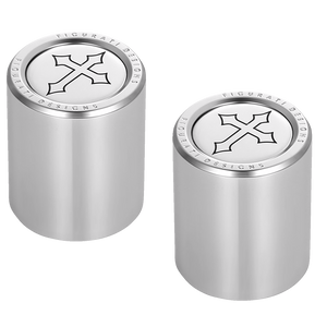 Figurati Designs - Docking Hardware Covers - Cross - Docking Covers - FD41-DC-2730-SS Figurati Designs - Docking Hardware Covers - Cross - Docking Covers - FD41-DC-2730-SS