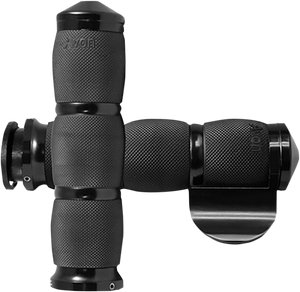 Avon Grips - Grips - Air Cushion - Indian - Throttle Boss - Anodized - 3-Ring Air Cushioned Grips  with Throttle Boss - IN-TO-AIR-90A-B