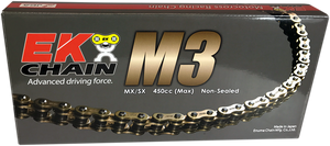 Ek - 520 M3 - Chain - 120 Links - Gold - 520 M3 Chain - 520M3-120G Ek - 520 M3 - Chain - 120 Links - Gold - 520 M3 Chain - 520M3-120G