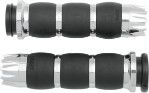 Avon Grips - Grips - Excalibur - Velvet - TBW - Chrome - Excalibur Velvet Air Grips - AIR-93-FLY-EX