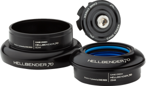 Cane Creek Cycling Components - Hellbender 70 Headset - Complete - ZS44/28.6/H8 - ZS56/40 - Black - Hellbender 70 Complete Headset - BAA1186K