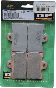 Dp Brakes - Sintered Metal Brake Pads - Buell - SDP993HH - Sintered Metal Harley/Buell Brake Pads - SDP993HH