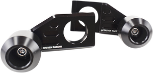 Driven Racing - Axle Block Sliders - Yamaha FZ-9 - Black - Axle Block Sliders - DRAX-121-BK