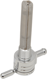 Golan Products - Straight Petcock - Chrome - 3/8" NPT - "Click-Slick" Fuel Petcock  3/8" NPT - 75-516S-CS Golan Products - Straight Petcock - Chrome - 3/8" NPT - "Click-Slick" Fuel Petcock  3/8" NPT - 75-516S-CS