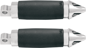 Avon Grips - Footpegs - Custom Spike - Chrome - Male-Mount Footpegs - FP-CC-85-CH-SPI