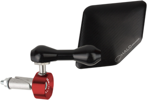 Driven Racing - Halo Mirror - Red - Right - Halo Stainless Steel Bar End Mirror - DHBMR-RD Driven Racing - Halo Mirror - Red - Right - Halo Stainless Steel Bar End Mirror - DHBMR-RD