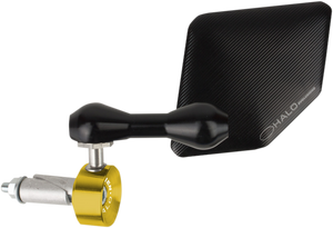 Driven Racing - Halo Mirror - Gold - Left - Halo Stainless Steel Bar End Mirror - DHBML-GD Driven Racing - Halo Mirror - Gold - Left - Halo Stainless Steel Bar End Mirror - DHBML-GD