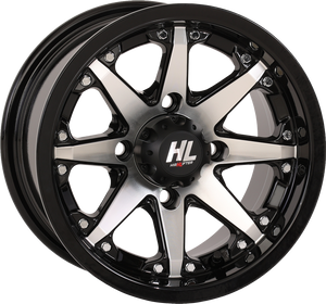 High Lifter - Wheel - HL10 - Front/Rear - Gloss Black w/Machined - 12x7 - 4/110 - 4+3 - HL10 Wheel - 12HL10-1110