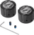 Figurati Designs - Front Axle Nut Cover - Stainless Steel - Black w/POW MIA - Front Axle Nut Cover - FD50-FAC-BK