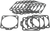 James Gasket - Base Gasket - 3.625" - Big Twin - Cylinder Base Gaskets - JGI-16777-66-S