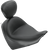 Mustang - Wide Touring Seat - Driver's Backrest - Fury - Vintage Solo Wide Touring Seat - 79628