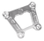 Pm Off-road - Radius Rod Plate - RZR Turbo S - Raw Machined - Radius Rod Plate - 0222-0012 Pm Off-road - Radius Rod Plate - RZR Turbo S - Raw Machined - Radius Rod Plate - 0222-0012