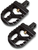 Joker Machine - Adjustable Serrated Short Footpegs - Black - Adjustable Serrated Billet Footpegs - 08-57-1