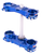 Xtrig - Triple Clamp - 22 mm - Blue - Triple Clamp - 501000000000