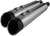 Khrome Werks - 4.5" Mufflers for Touring - Chrome with Edge - HP-Plus 4.5" Slip-On Mufflers - 202765