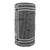Balboa - Motley Tube, Fleece Lined, Houndstooth, Blk & Wht - TF235BW