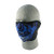 Balboa - Neoprene 1/2 Face Mask, Blue Chrome Skull - WNFM024H