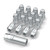 Bullite Wheels & Accessories - Lug Nut Set Chrome With Key & Valve Stem 12x1.25 (16pcs) - LKT01212502