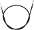 Moose Racing - Brake Cable - Rear - Parking - Honda - Black Vinyl Brake Cable - 45-4008